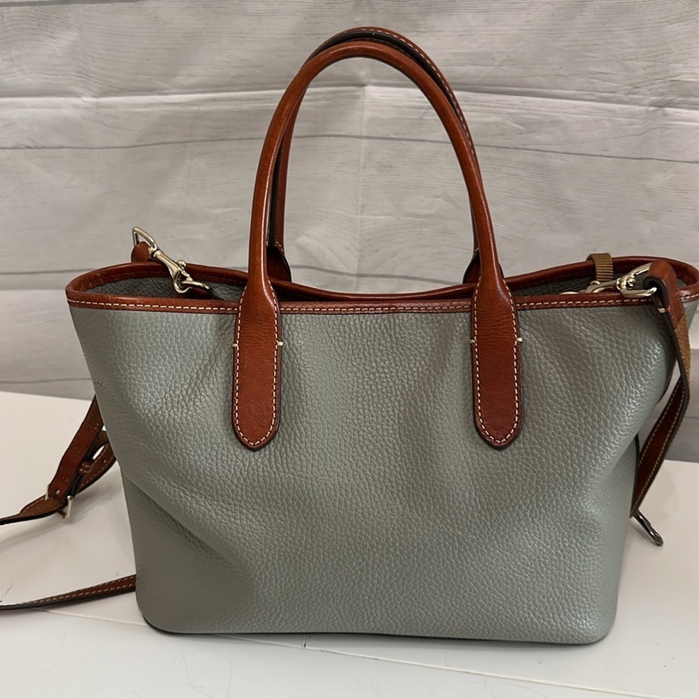 Dooney and Bourke Pebble Grain Brielle gray in color - Picture 4 of 16